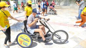 Bikes adaptadas estimulam uso de espaço público em Fortaleza